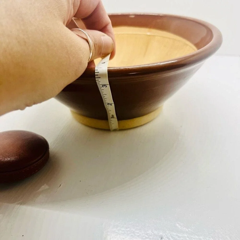 Handmade Art Pottery Altar Bowl | Rustic Brown Glazed‎ Ceramic | Ritual Decor |